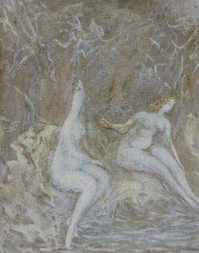Nus dans un paysage