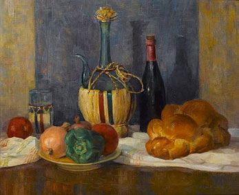 Still life with French bread