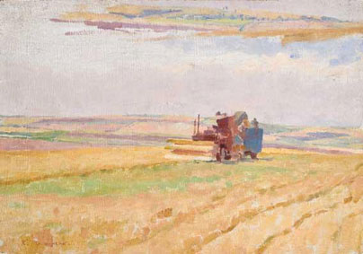 Kombain in the field