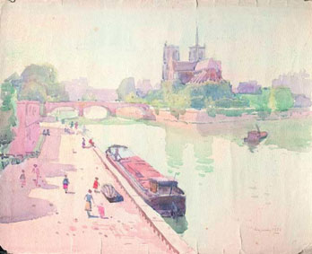 Paris. View of the city from Seine