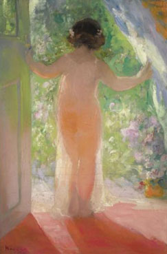 Young girl in a doorway