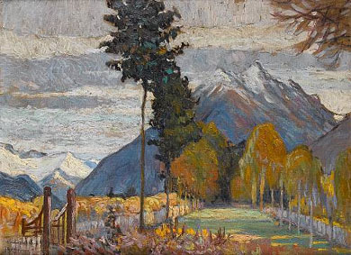 Avenue and the mountain