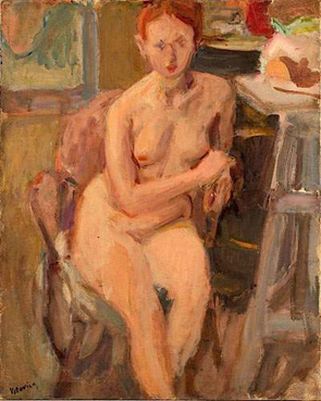 Nu dans l`atelier