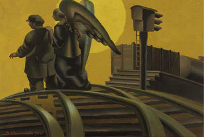 Black and gold. Landscape