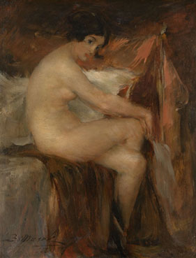 Seated nude
