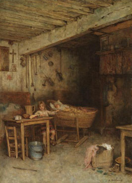 By the cradle