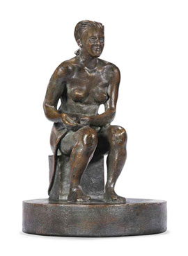 Seated nude