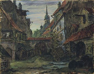 The blacksmith`s courtyard