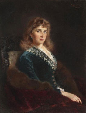 Portrait of the artist`s wife