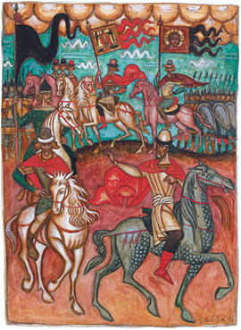 L`armée aux drapeaux déployés