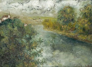 Paysage au bord de l`eau