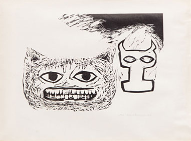 A pair of woodblock prints