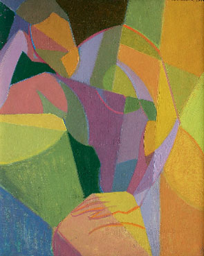 Femme accoudée
