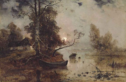 Sunset in the marshes