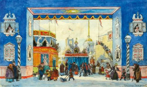 Set design for Petrushka