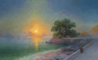 Promenade at sunset
