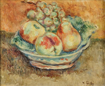 Nature morte a la coupe de fruits