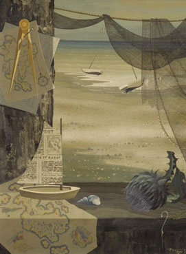 Marine still life with thistle