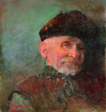 Self-portrait in Polish costume