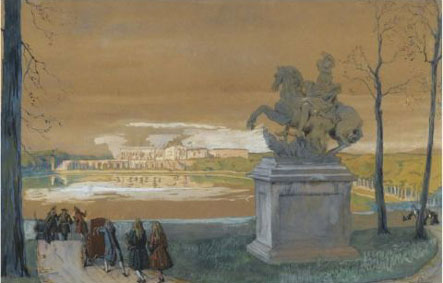 By the statue of Curtius