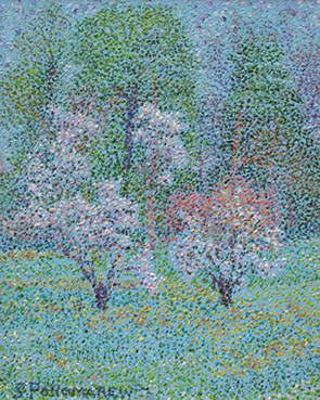 Jardin en bleu