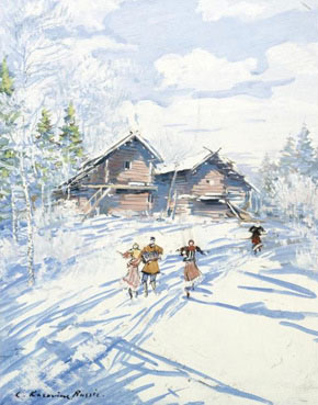 Russian winter scene