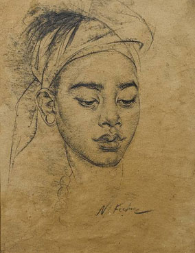 Study of a young girl