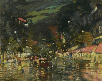Boulevard by night, Paris