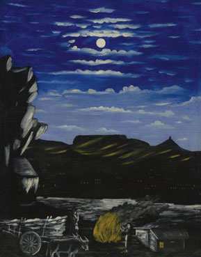 Arsenal hill at night