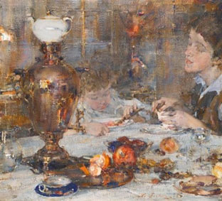Mrs Fechin and daughter