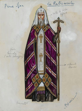 Five costume designs
