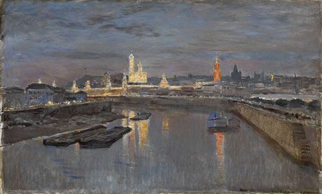 The illumination of the Moscow Kremlin dedicated to the coronation of Nicholas II, 18 May 1896