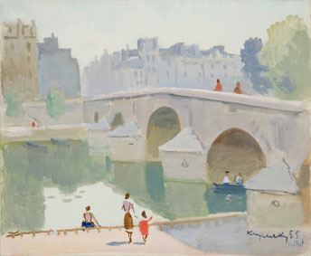 View of Seine River, Pont Marie