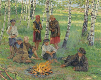 Возле костра