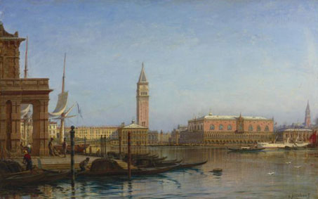 View of Venice, customs house