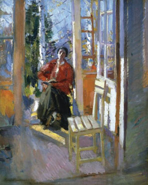 On the terrace
