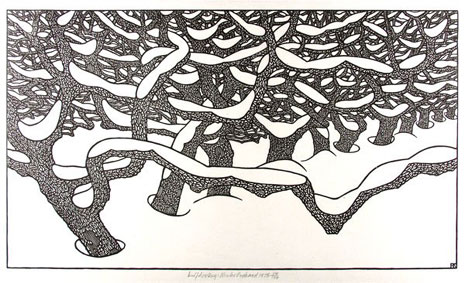 Winter orchard