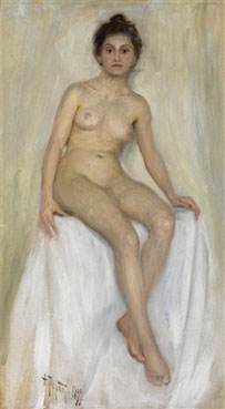 Seated nude