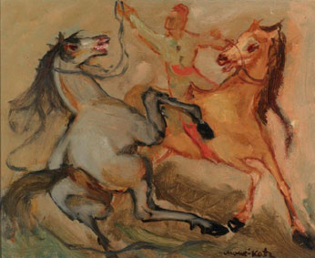 Man with horses