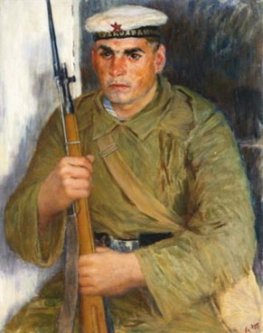 Portrait of a red fleet sailor