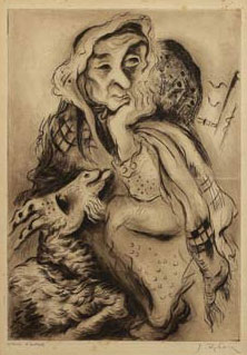 Woman with a Goat