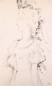 Lady with flowers