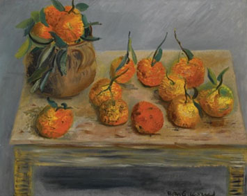 Still life with oranges