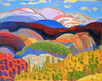 The Carpathian mountains