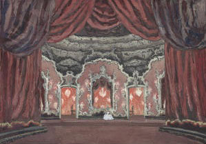 Stage design for Ravel`s La Valse
