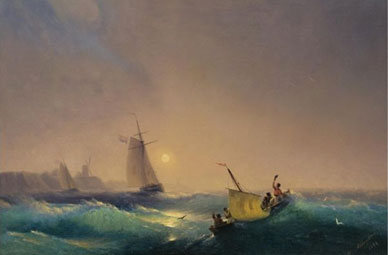 Shipping off the Dutch coast