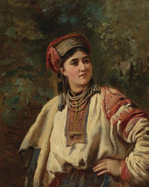 Girl in a national costume