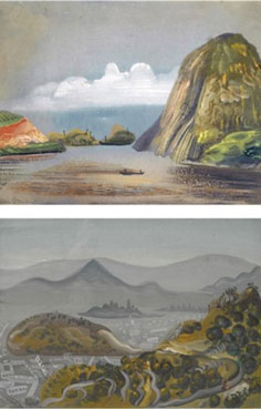 Two views of South America