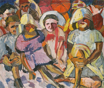 Children with parasols