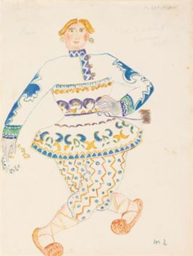 Costume design for the moon in midnight sun